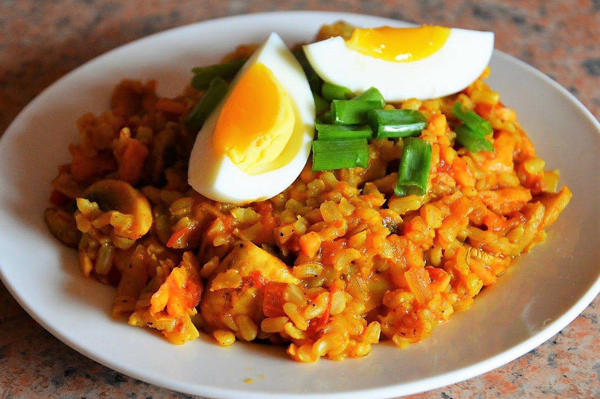 Kedgeree z wędzonym łososiem - Kucharka w baletkach