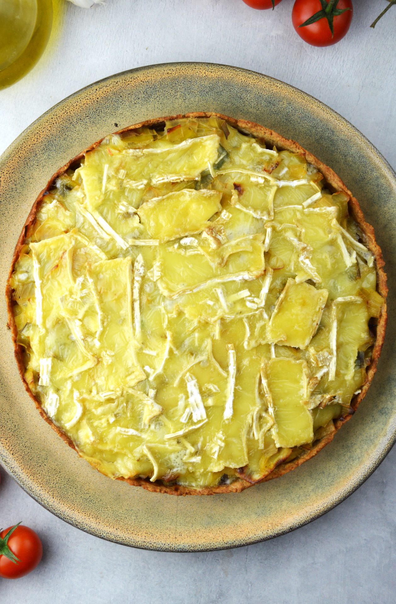 Fit tarta z porami od góry w całości